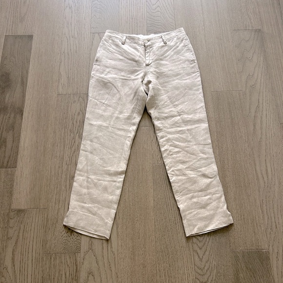 100% capri Pants - 100% Capri linen pants